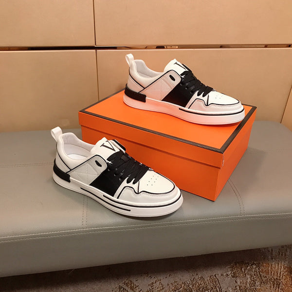 LV SKATE SNEAKERS IN WHITE MIX BLACK CALFSKIN