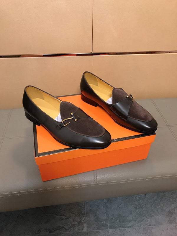 GG Men's Leather Loafer Black Cowhide 721602