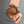 MICRO BAG KEYCHAIN 11 IN CAPE PALLISER BROWN CALFSKIN EMBOSSED LOGO