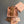 MICRO BAG KEYCHAIN 11 IN CAPE PALLISER BROWN CALFSKIN EMBOSSED LOGO