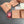 Leather Bag Charm Pink Red 240344