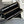 TRIOMPHE Long Zipper Closure Bag Black Shiny Cowhide