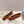 PRA 25s Ballet Flats with Small Buckle Chocolate Suede 449708