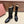 LP Mid-Calf Boots 20mm Black Cowhide Sheepskin 447745