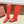 LP Long Boots 20mm Red Cowhide Sheepskin 447746