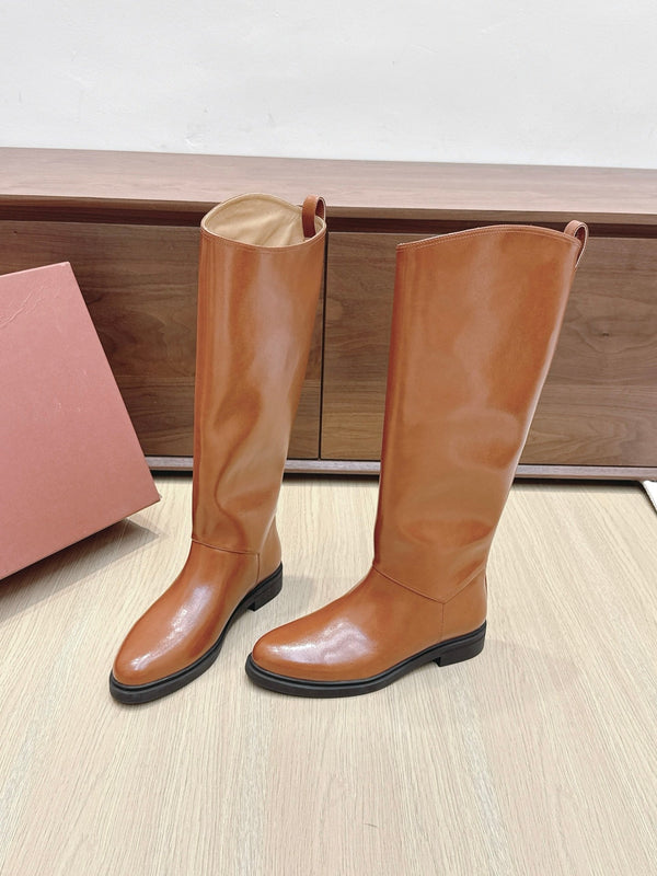 LP Long Boots 20mm Brown Cowhide Sheepskin 447747
