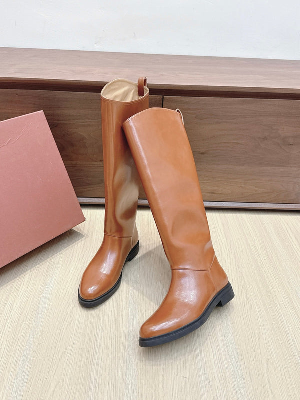 LP Long Boots 20mm Brown Cowhide Sheepskin 447747