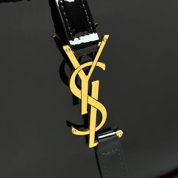 YSL 5A7 Bag 24cm Black Patent Leather 285564