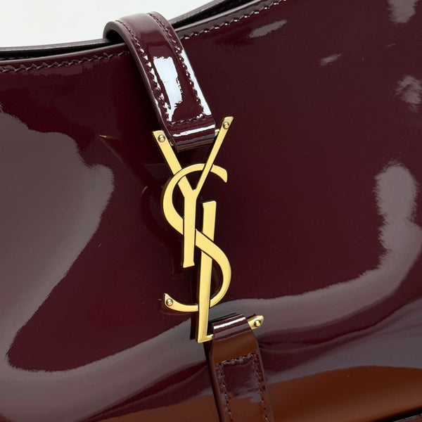 YSL 5A7 Bag 24cm Burgundy Patent Leather 285567