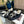 Sneaker CC con suola spessa, fodera in lana scamosciata nera e pile