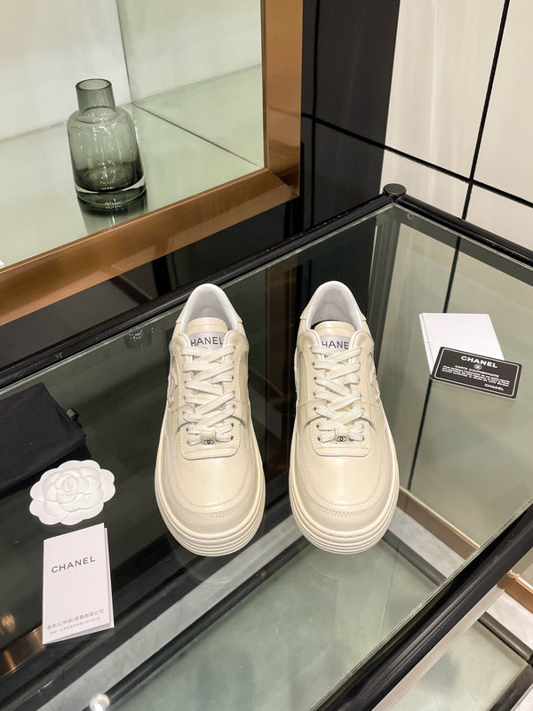 CC 25 Trainers Beige Cowhide Sheepskin  413861