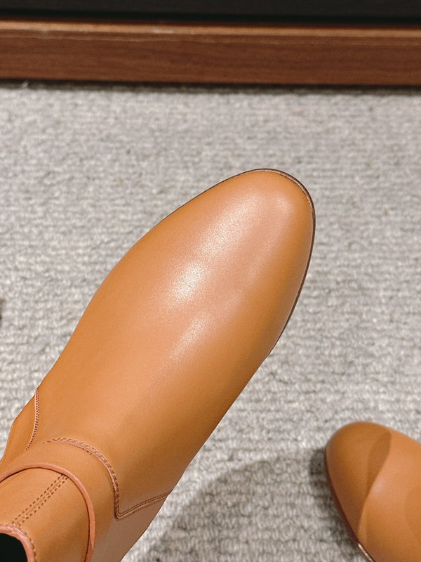 neo ankle boot light brown calfskin