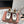 LP Katharina Sneaker In White Mix Earth Brown Denim Fabric 997607