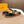 Sandali infradito da uomo HM in pelle di vacchetta arancione 684839