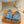 LV Fur Slippers Gray With Blue Text Pure Wool