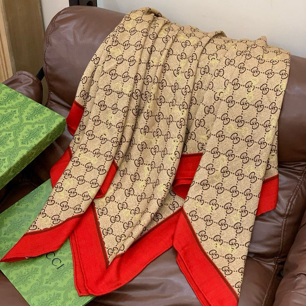 GG Classic 135CM Beige Red Cashmere 287699