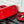 LV Alma BB Handbag Red Grained Cowhide