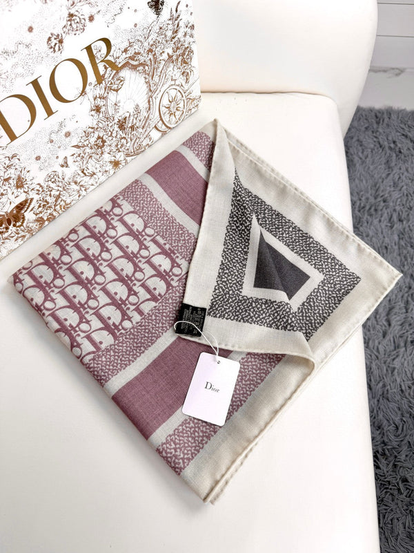 CD 26s Scarf 140cm Silk & Cashmere 304568