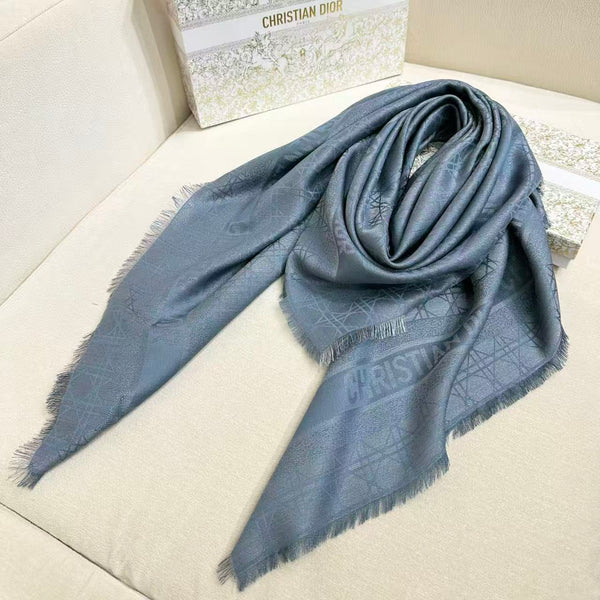 CD 26s Scarf 140cm Silk & Cashmere 303197