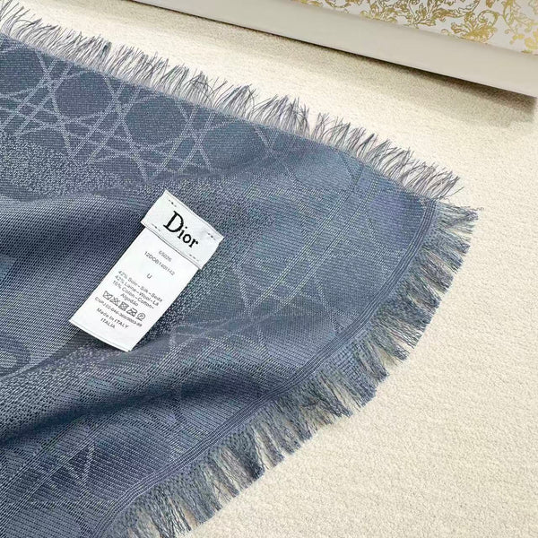 CD 26s Scarf 140cm Silk & Cashmere 303197