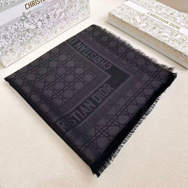 CD 26s Scarf 140cm Silk & Cashmere 303199