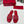 Vlogo embellished leather-trimmed raffia slides red