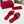 Vlogo embellished leather-trimmed raffia slides red
