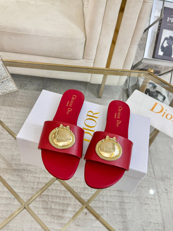 CD 26s Sandals Red Leather 667120