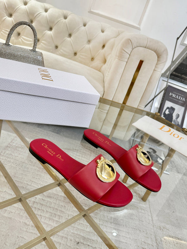 CD 26s Sandals Red Leather 667120