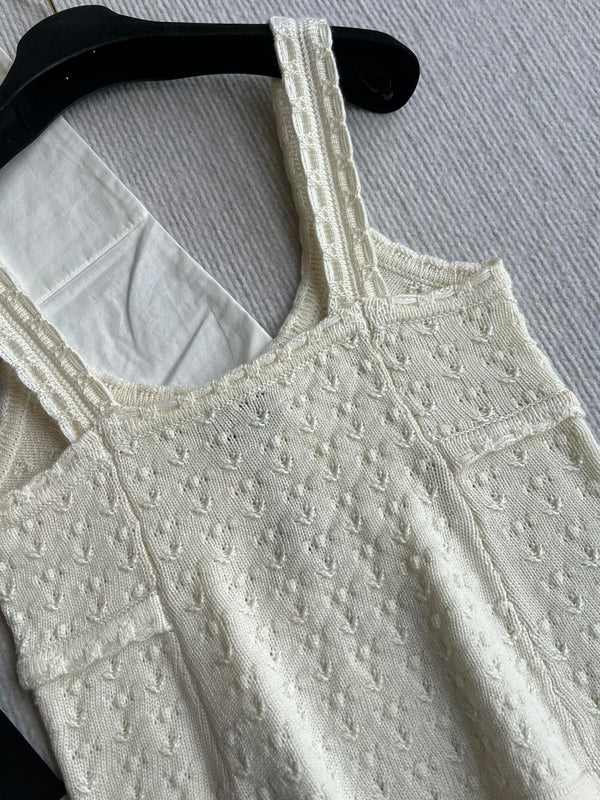 Chanel 25P Camisole Beige Cashmere 220192
