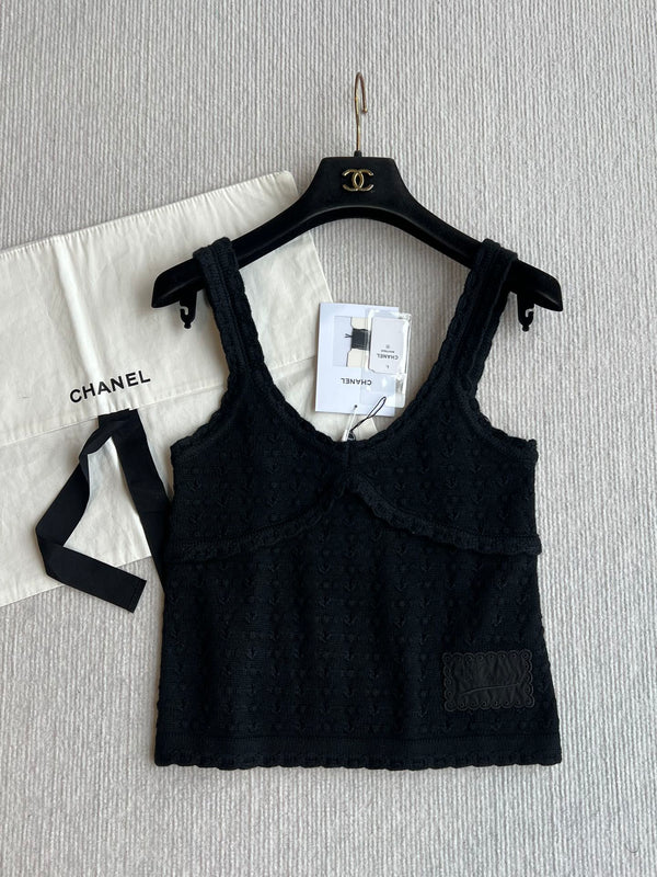 Chanel 25P Camisole Black Cashmere 220191