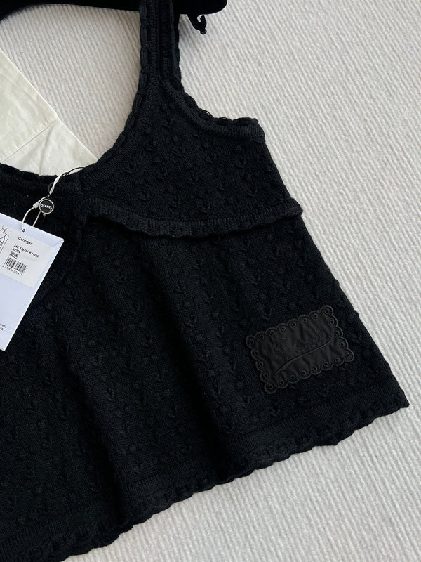 Chanel 25P Camisole Black Cashmere 220191