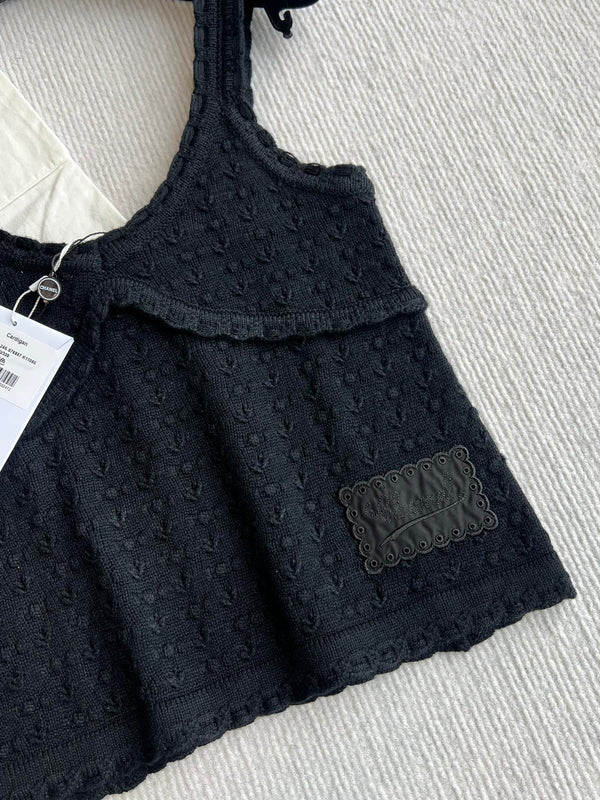 Chanel 25P Camisole Black Cashmere 220191