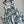 CD 25 Pattern Printed Suspender Dress White Blue Cotton Polyester