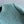 CC 25 Coat Blue-Green Round-Neck Wool Acrylic