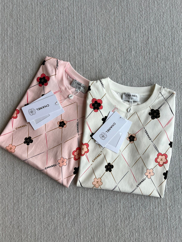 CC 25 T-shirt girocollo in cotone rosa 277249