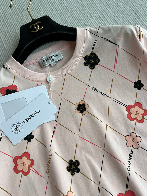 CC 25 T-shirt girocollo in cotone rosa 277249