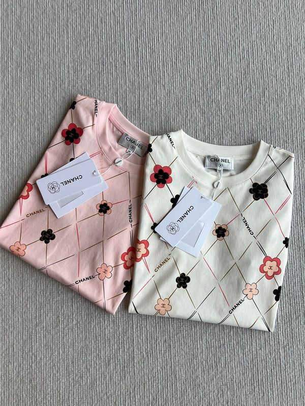 CC 25 T-shirt girocollo in cotone rosa 277249