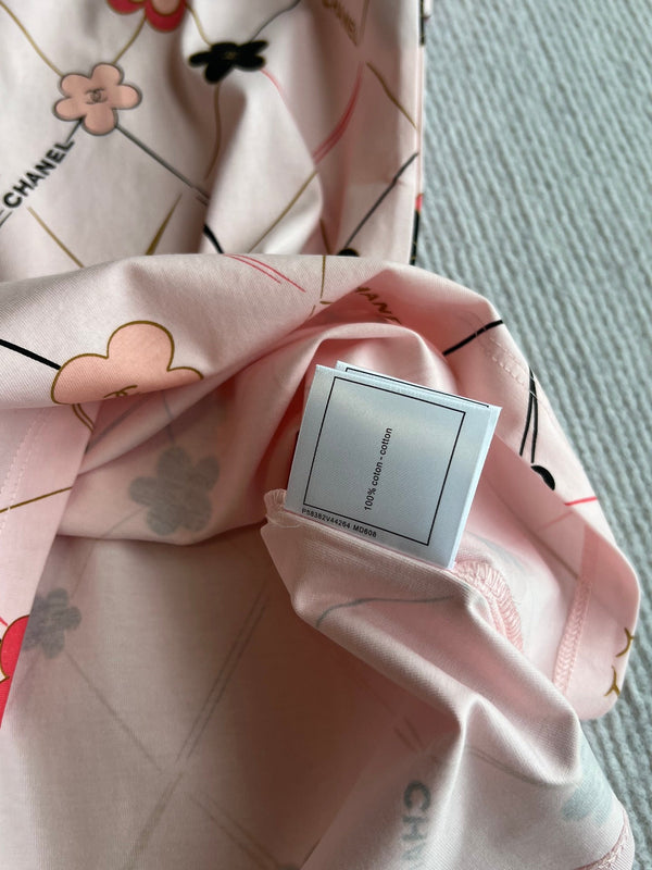 CC 25 T-shirt girocollo in cotone rosa 277249