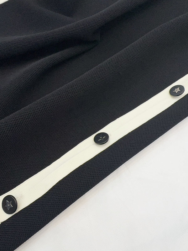 CD 25 Knitted Dress Black Cotton