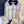 Polo Celine 25 a maniche lunghe in seta e cotone bianco