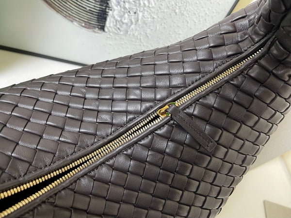 BV Maxi Veneta Bag 59cm Coffee Intrecciato Leather