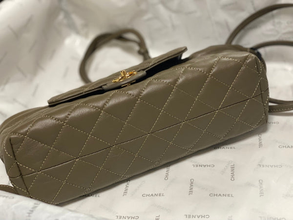 CC 2026 Pouch With Leather Strap 25cm Calfskin