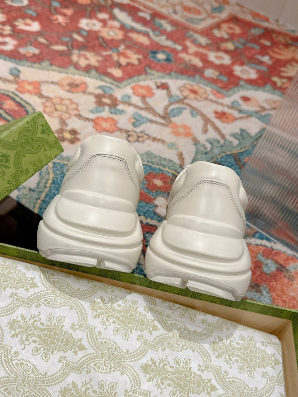 GG RHYTON TRAINER IN PELLE DI VITELLO BIANCA