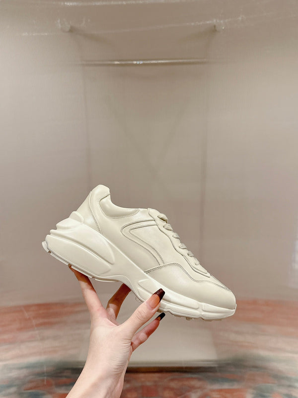 GG RHYTON TRAINER IN PELLE DI VITELLO BIANCA