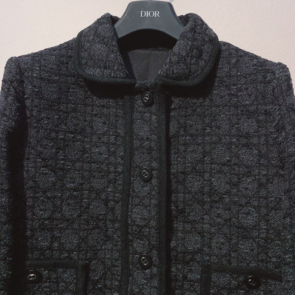 CD 25 Plaid Jacket Black Wool Cashmere 320978