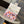 Flap Bag Mini 20cm White Orange Sequin