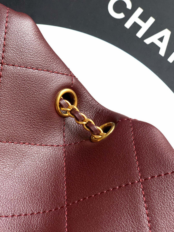 Chanel 26C Hobo Bag Dark Burgundy Cowhide GHW 272336