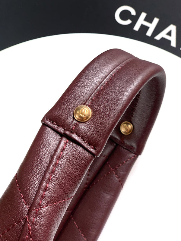 Chanel 26C Hobo Bag Dark Burgundy Cowhide GHW 272336