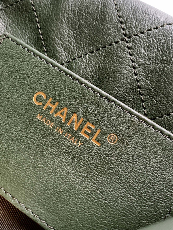 Chanel 26C Hobo Bag Olive Green Cowhide GHW 272338
